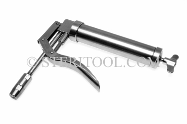 #20400 - Small Stainless Steel Grease Gun. 3oz(85g). grease gun, stainless steel, lubrication